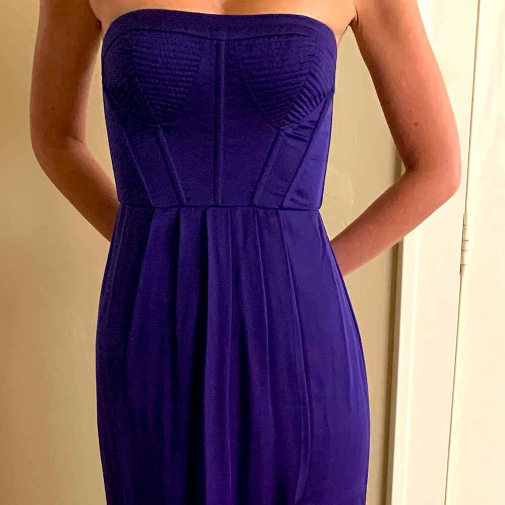 Bcbg strapless gown